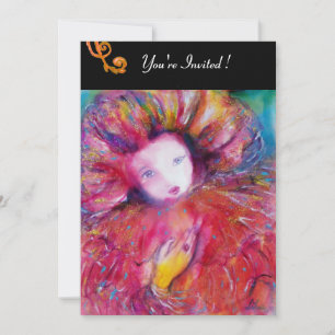 CONVITE MÁSCARA VERMELHA / FESTA DE MÁSCARAS DE MARDI GRAS