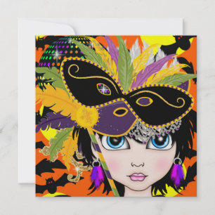 Convite Mascarada Ball / Festival / Festa de Costume - SRF