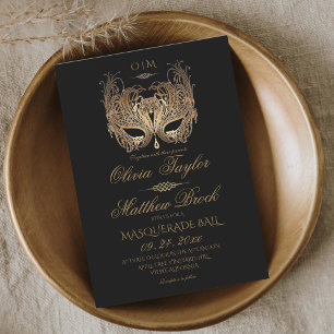 Convite Mascarada Ball Wedding