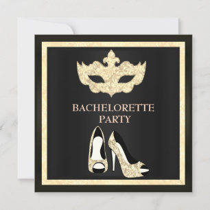 CONVITE MASCARADA DO PARTIDO DE DE BACHELORETTE DE MÁSCAR