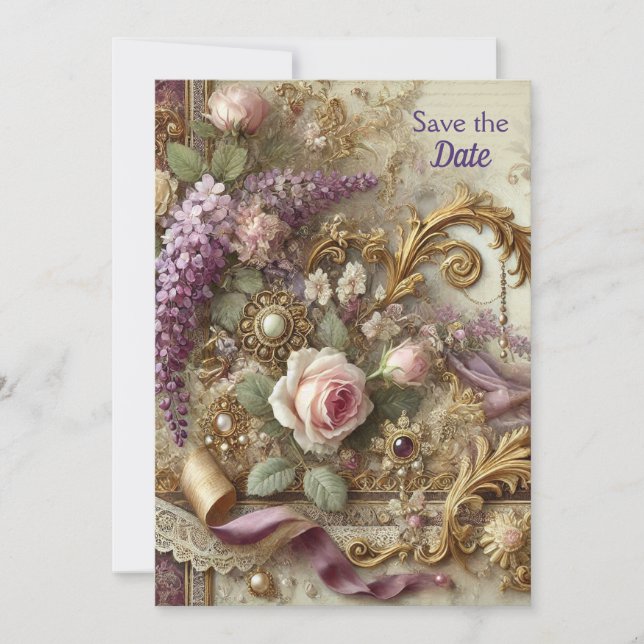 Convite Mascarada Garden Romance | BellaVille Bridal Show (Frente)