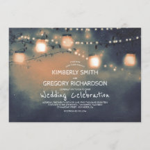 Mason Jar String Lights Starry Night Weding