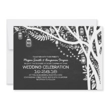 Mason jars árvore do quadro, luzes do casamento