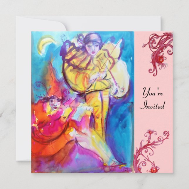 CONVITE MASQUERADE VENEZIANA  / NOTURNO MUSICAL (Frente)