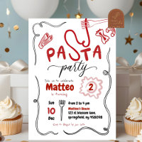 Massa Vermelha Desenhada à Mão Festa Aniversário
