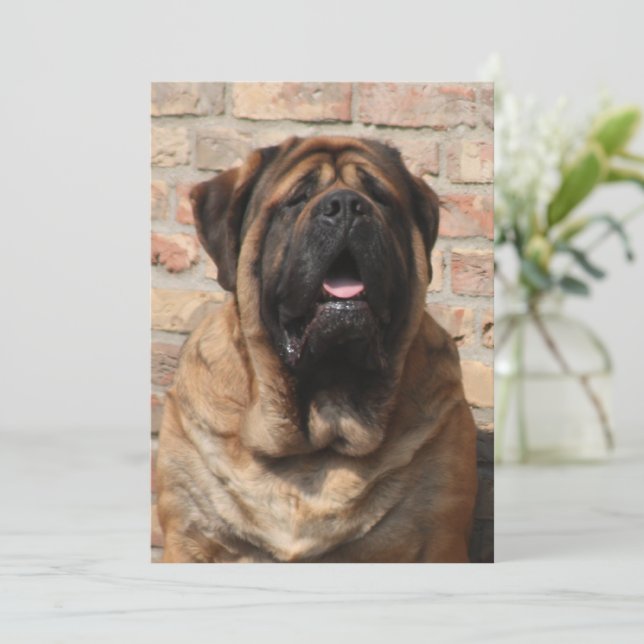 Convite Mastiff Vatertag Best Friends  (Em pé/Frente)