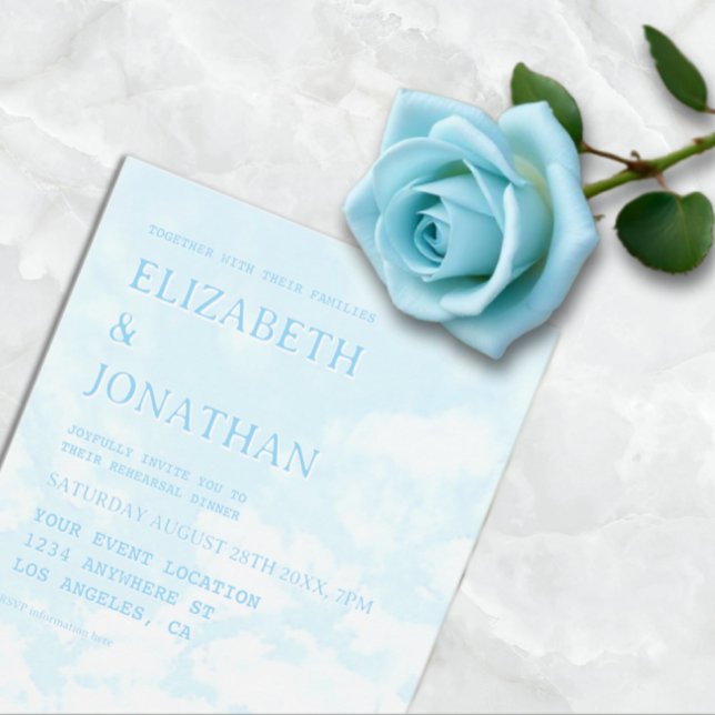 Convite Match Made In Heaven Rehearsal Dinner (Criador carregado)