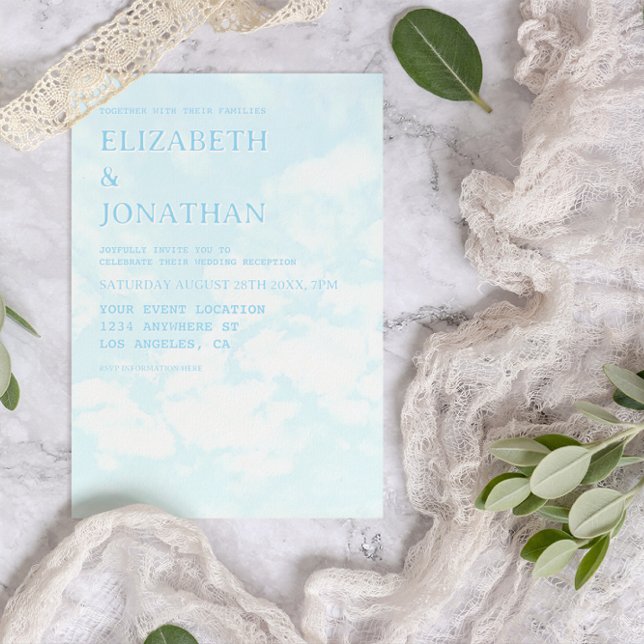 Convite Match Made In Heaven Wedding Reception (Criador carregado)