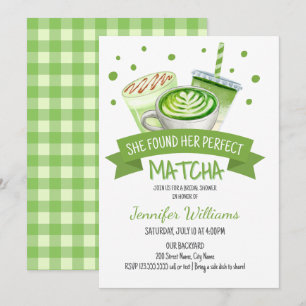 Convite Matcha Themed Chá de panela