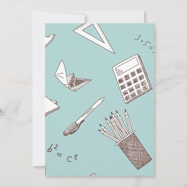 Convite Matemática na escola (Frente)