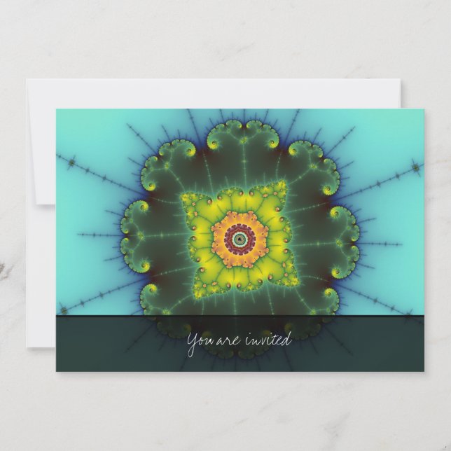 Convite Matilda 1 - Arte Fractal (Frente)