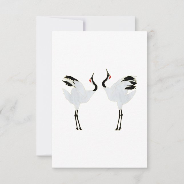 Convite Mating Cranes (Frente)