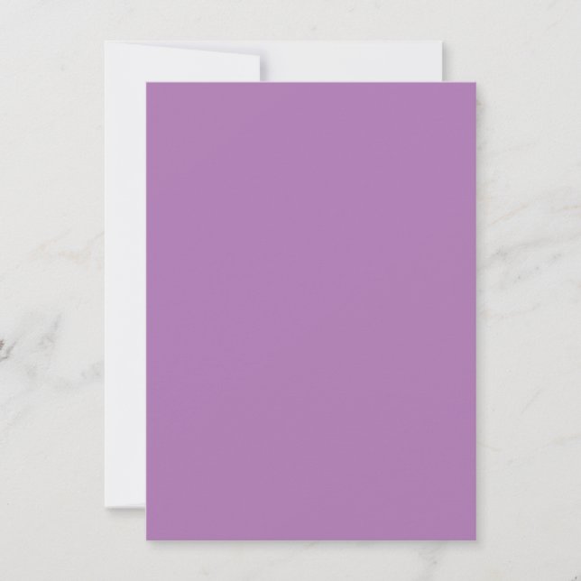 Convite Matiz de Londres, Ópera Roxa, Roxo Pálido, (Frente)