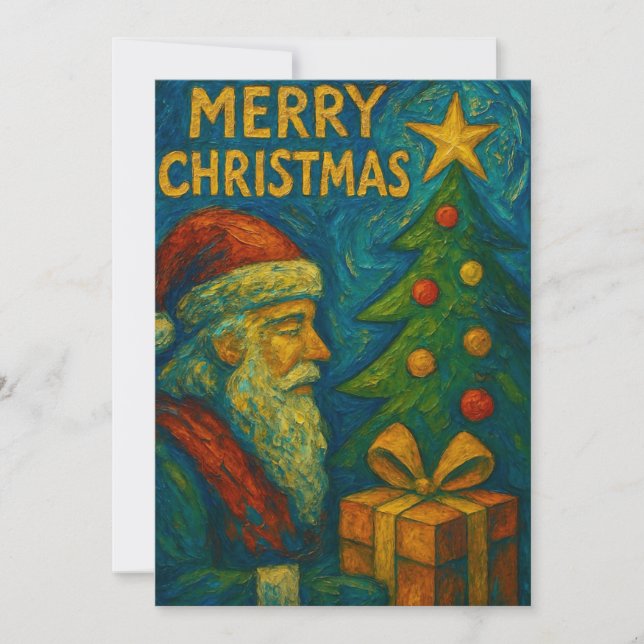 Convite Matriz de Feriado de Leonardo - Um Renascimento (Frente)