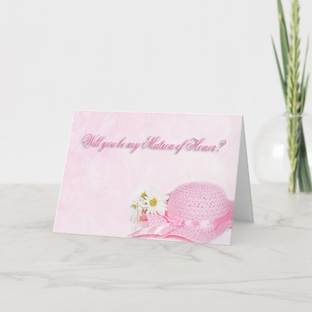 Convite Matron Of Honor Request (Frente)