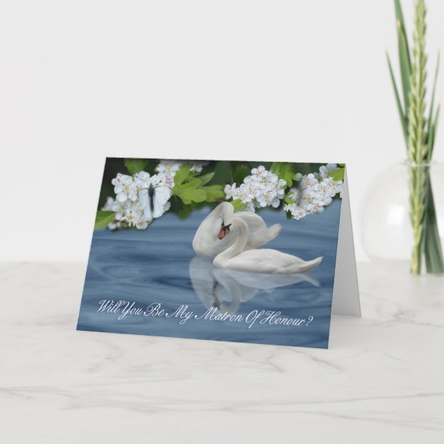 Convite Matrona da honra - você será minha matrona da (Frente)