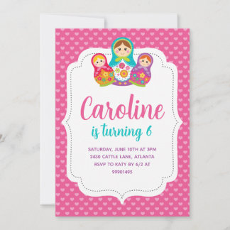 Convite Matryoshka, Festa de aniversário
