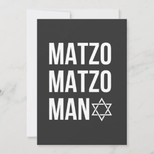 Convite Matzo Matzo Homemem Judaico Hanukkah 