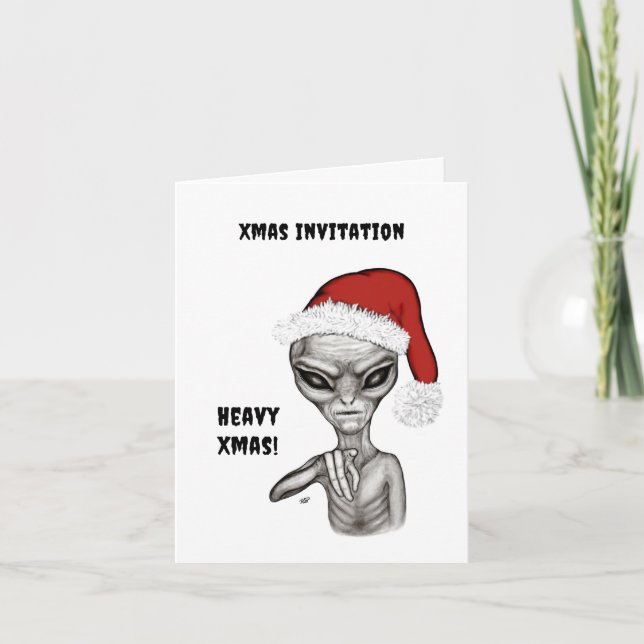 Convite Mau Alien , Natal Pesado ! (Frente)