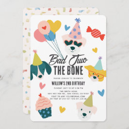 Convite Mau Dois o segundo aniversário dos Balões dos Cães