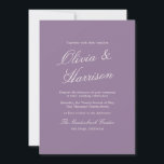 Convite Mauve Garden Calligraphy Wedding Invitation<br><div class="desc">This mauve garden wedding invitation captures the softness of a romantic summer celebration in full bloom. Designed with elegant calligraphy and muted mauve tones, it blends refined estate-inspired styling with effortless summer garden charm. Perfect for the bride who loves delicate color, natural florals, and quiet luxury aesthetics. Pair with ivory...</div>