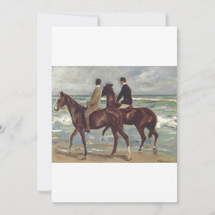 Convite Max Liebermann: Dois Cavaleiros na Arte da Praia