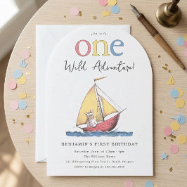 Convite Max | One Wild Adventure 1st Birthday 