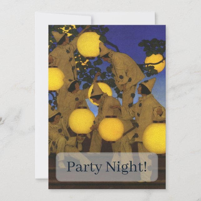 Convite Maxfield Parrish Os Portadores de Lanternas 1908 V (Frente)