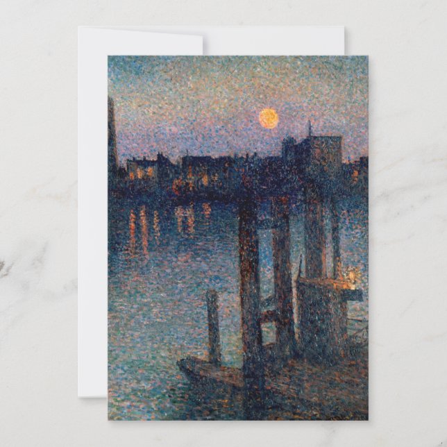 Convite Maximilien Luce Porto de londres (Frente)