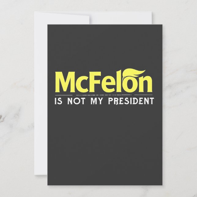 Convite McFelon Não É Meu Presidente (Frente)