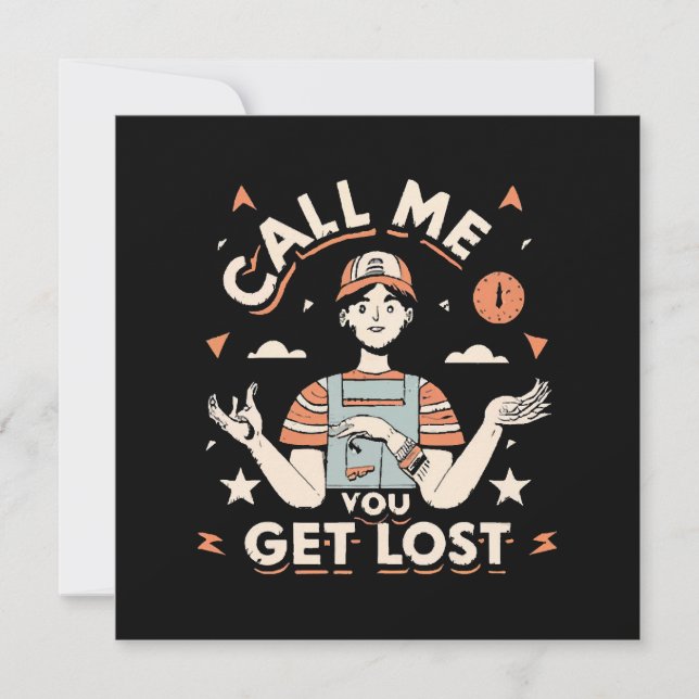 Convite me chame se você se perder (Frente)