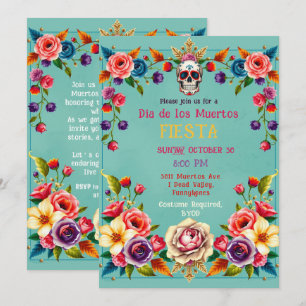 Convite 💀 🎉 Me Encaixe, Día de los Muertos
