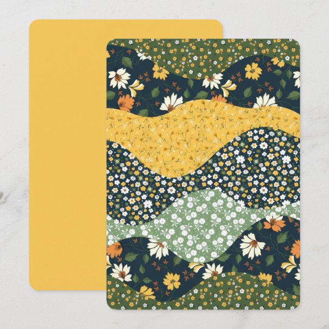 Convite Meadow Waves (Frente/Verso)