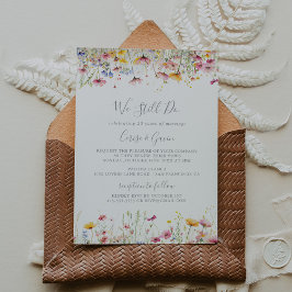 Convite Meadow Wildflower Nós Ainda Fazemos Renovação De V