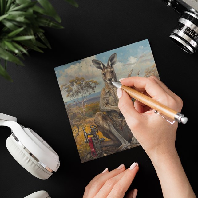 Convite Mecânico Canguru do Sertão Australiano Dia dos Pai (Criador carregado)