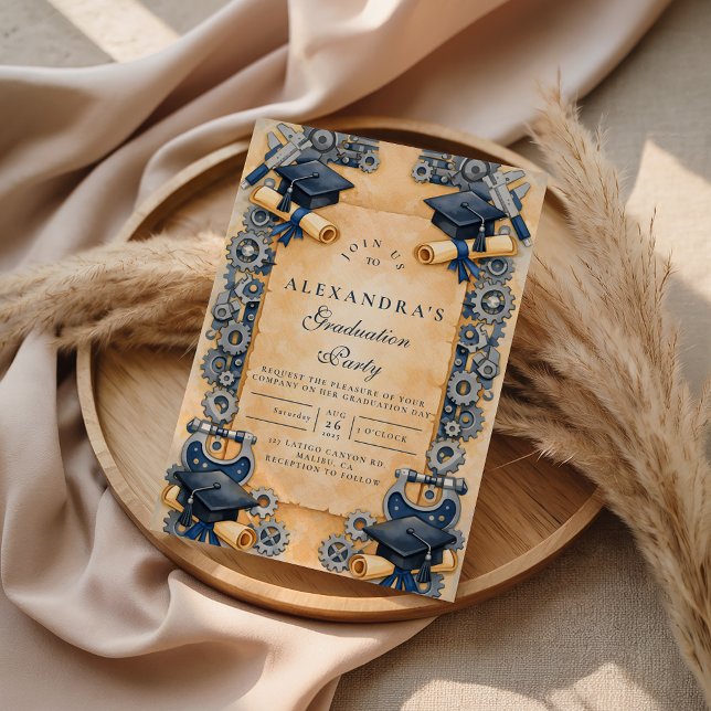 Convite Mechanical Engineering Graduation (Criador carregado)