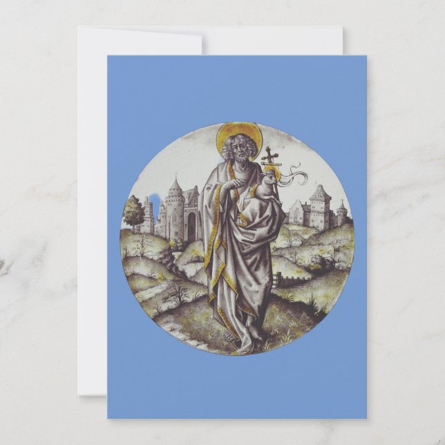 Convite Medalhão com São João Batista (Frente)