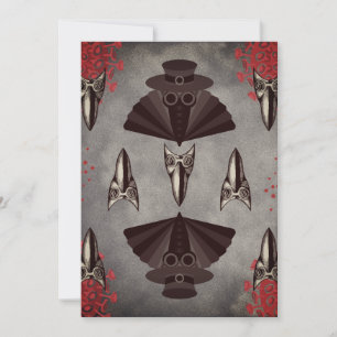 Convite Médico da Peste com vírus