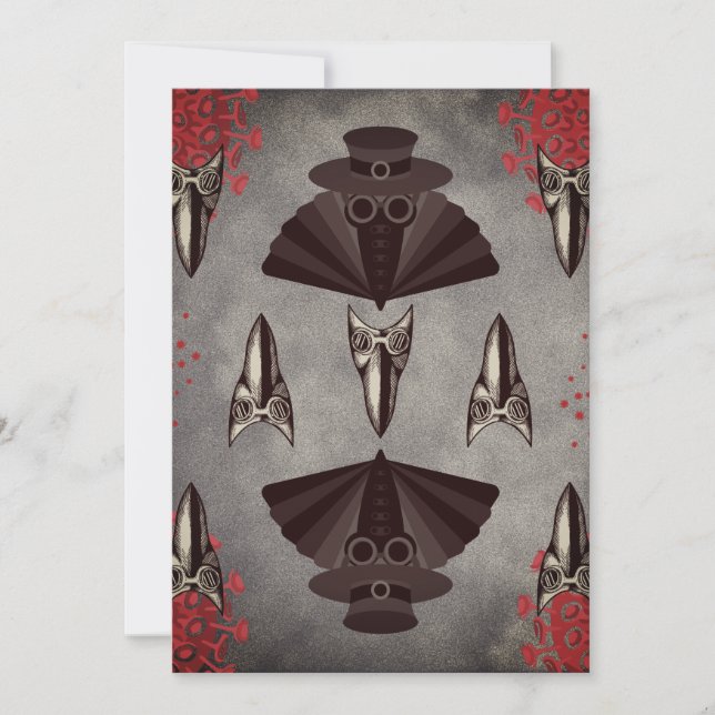 Convite Médico da Peste com vírus (Frente)