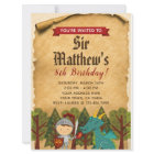 Convite medieval do cavaleiro