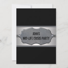 Convite Médio Life Crises Mans Party
