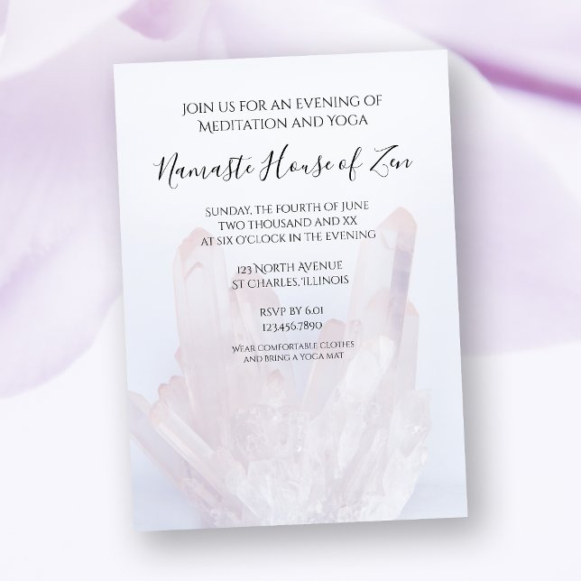 Convite Meditação de Cristais de Lavanda Leve/Workshop de  (Criador carregado)