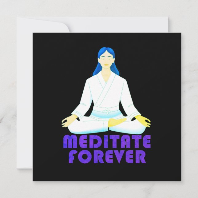 Convite Meditar para sempre (Frente)