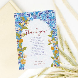 Convite Mediterranean Lemon Amalfi Coast Baby Shower