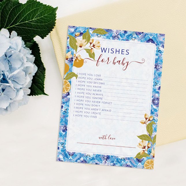 Convite Mediterranean Lemon Amalfi Coast Baby Shower (Criador carregado)