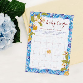 Convite Mediterranean Lemon Amalfi Coast Baby Shower