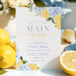 Convite Mediterranean Lemon Bridal Shower