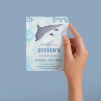 medusa-água e primeiro aniversario de tubarão