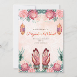 Convite Mehndi convida o Partido & Henna convida o partido