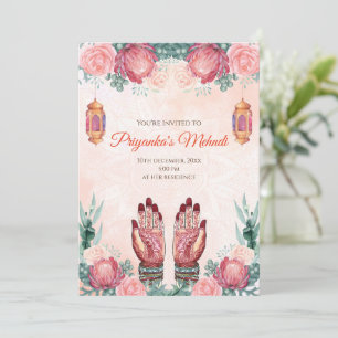 Convite Mehndi convida o Partido & Henna convida o partido